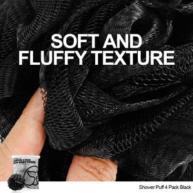 WhaleLife loofah creating rich white lather to stretch body wash and save product
