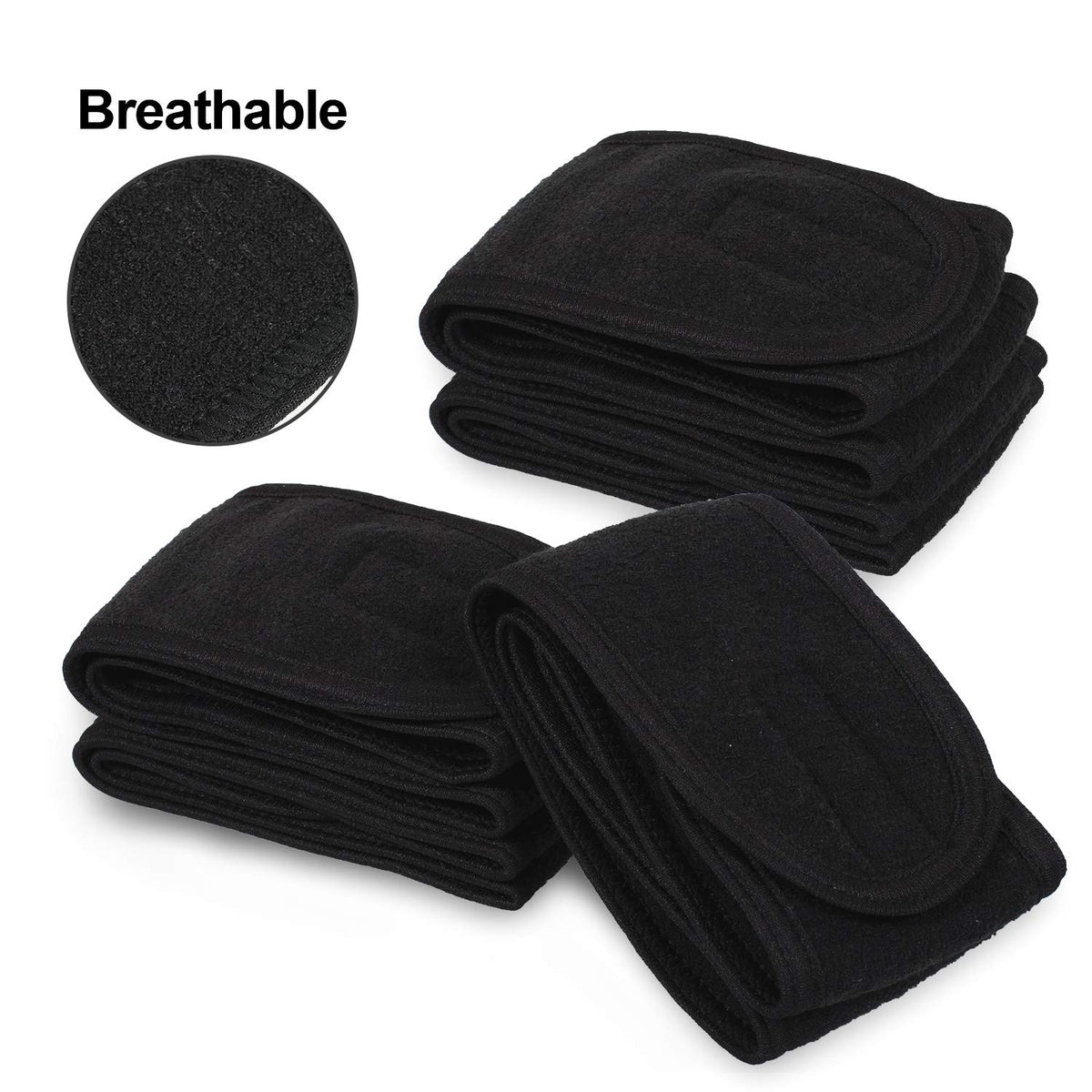 Whaline headband worn during a facial keeping hair secure and dry