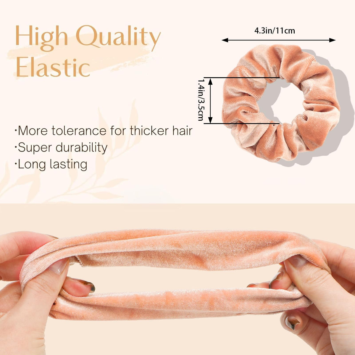 Whaline scrunchie worn on wrist as accessory, convenient and fashionable