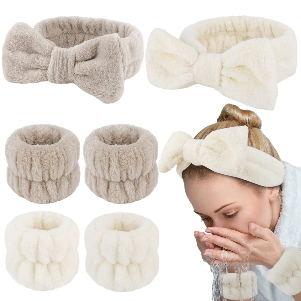 WHAVEL headband front view showing neat bow and secure fit benefit