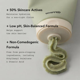 Whipped Semo Company ingredients label highlighting active skincare ingredients