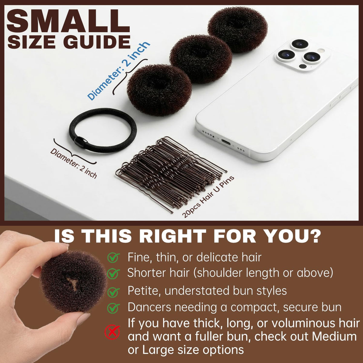 whisrvival close-up textured donut surface demonstrating grip for fine hair retention
