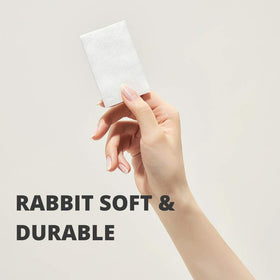 White Rabbit pad absorbing toner, demonstrating even liquid distribution