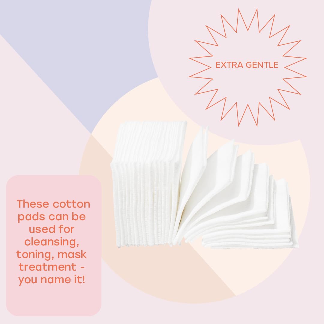 White Rabbit side stack of cotton pads showing thickness and layers