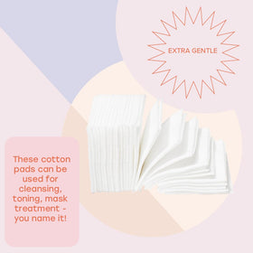 White Rabbit side stack of cotton pads showing thickness and layers