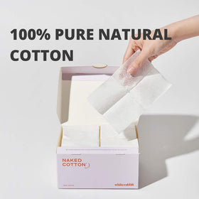 White Rabbit pad applied as a DIY mask, offering soothing essence delivery