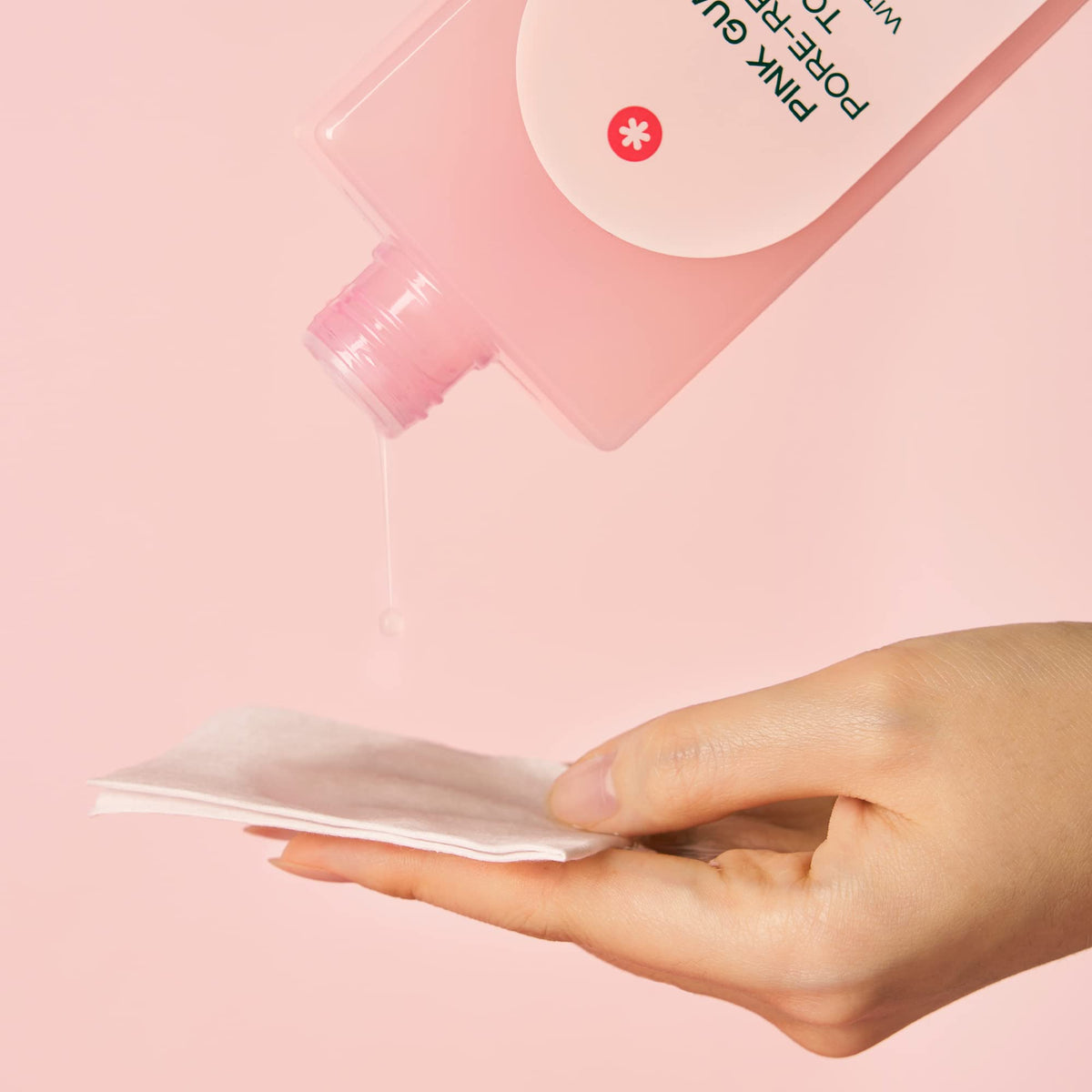 White Rabbit pads on bathroom counter in routine, promoting daily convenience