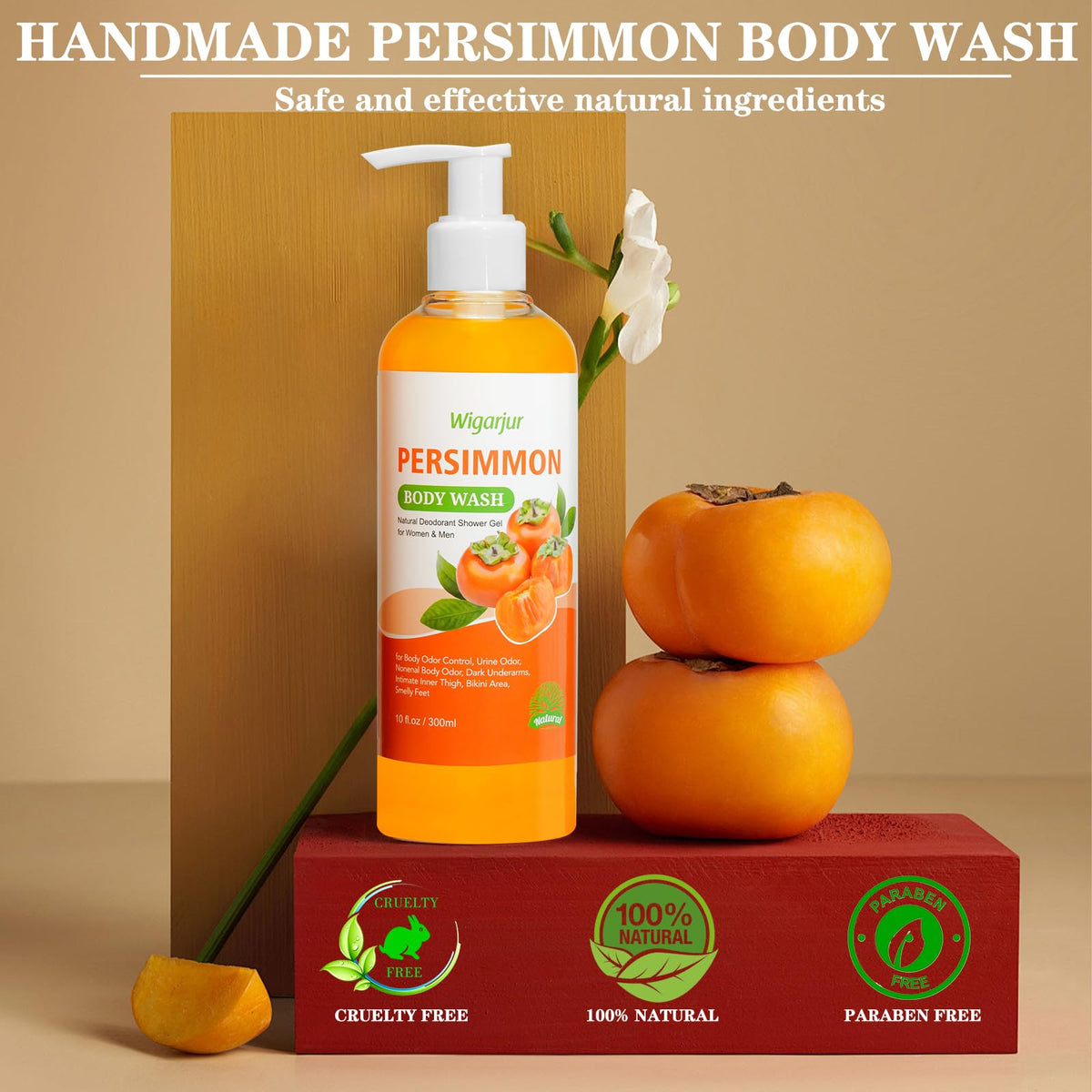 wigarjur bottle on bathroom shelf in lifestyle shot suggesting everyday freshness