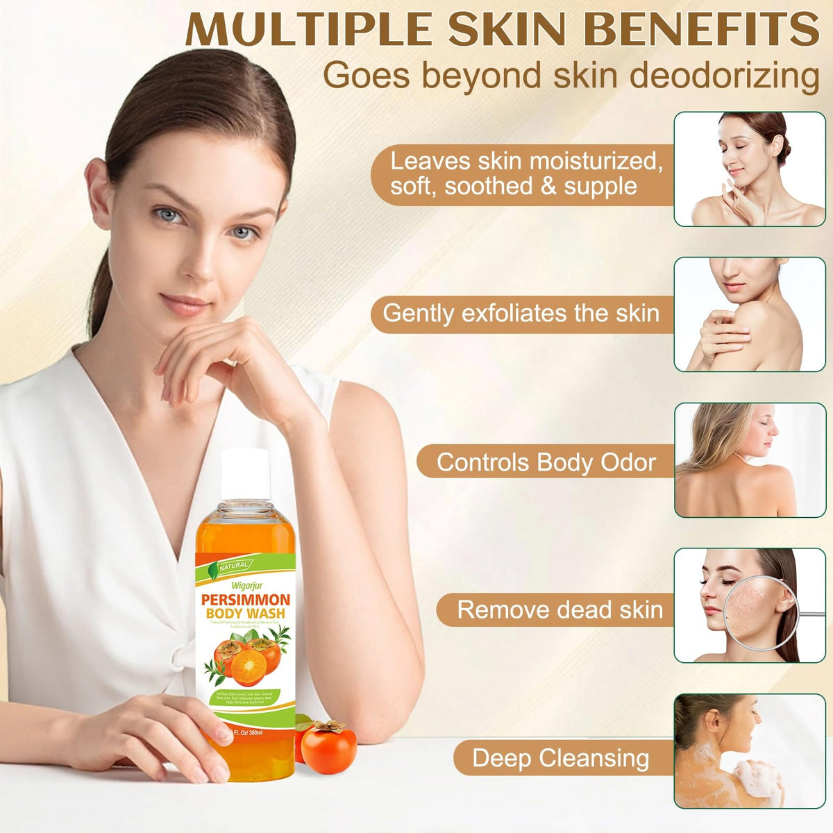 wigarjur pouring gel onto hand demonstrating gentle hydrating benefit
