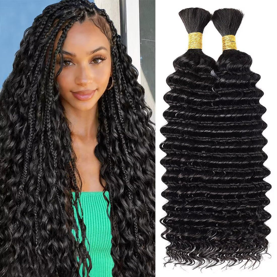 WIGGSALONG front packaging showing 18-inch boho braiding hair and bundle benefits