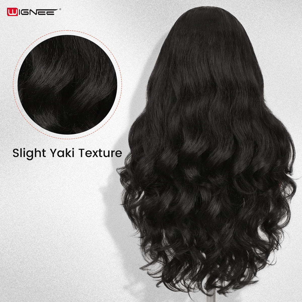WIGNEE Yaki texture fiber close detail for realistic finish