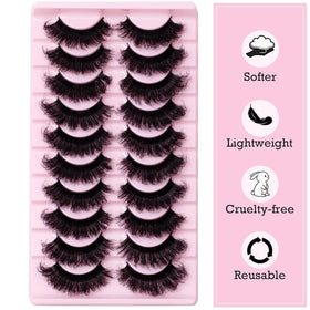 Wikbik feathered lash tips showing 20mm length and soft texture