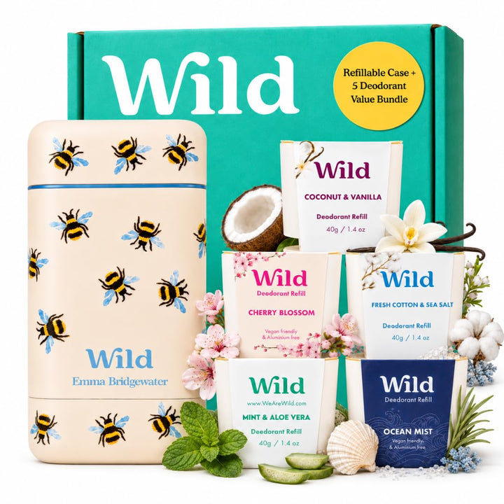 Wild bee-print aluminum case displayed front showing durable finish and style benefit