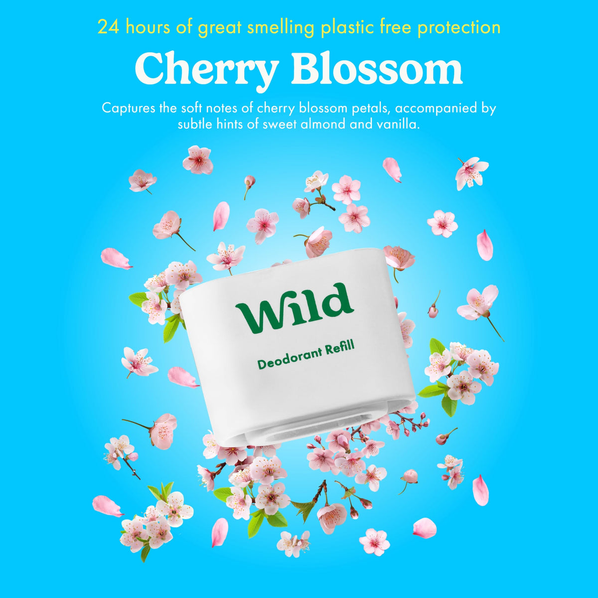 Wild refill inserted in reusable case demonstrating easy swap and zero-plastic benefit