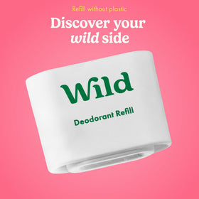 Wild refill next to common items for scale showing compact travel-friendly benefit