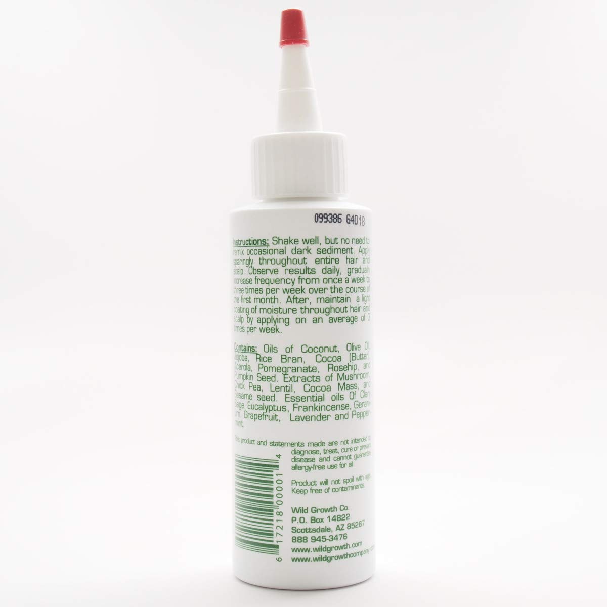 Wild Growth oil applied to hair ends demonstrating smoother, detangled strands