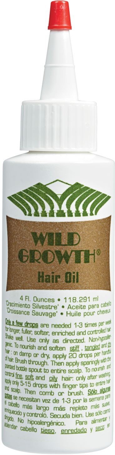 Wild Growth front bottle view showing label and compact 4 oz size for travel