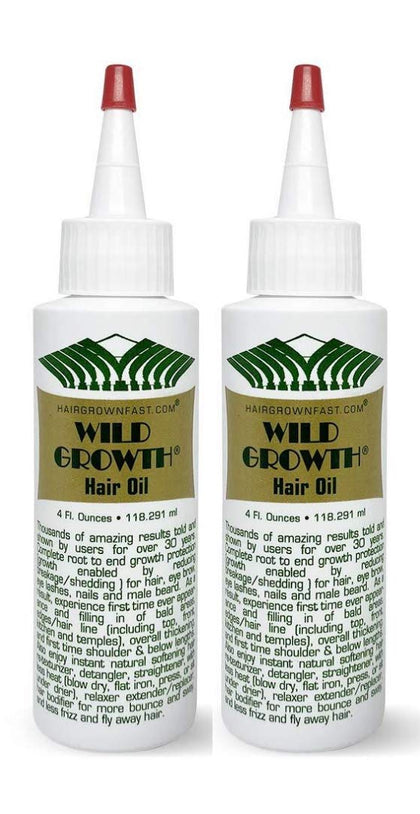 Wild Growth front packaging showing two 4oz bottles and consistent supply