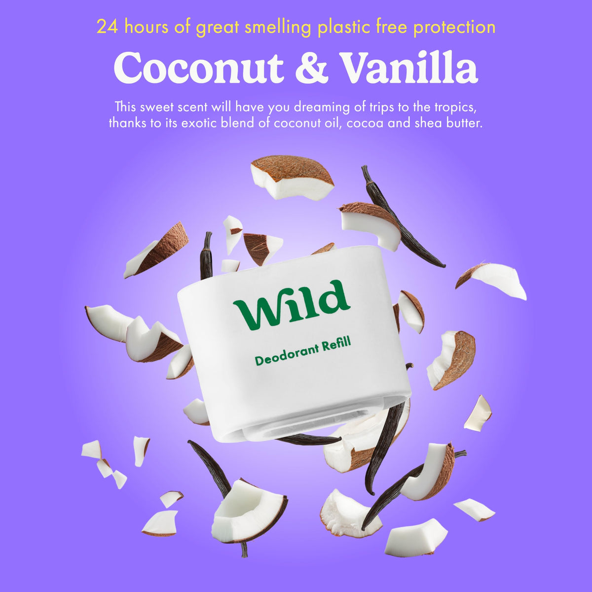 Wild refill installed in the refillable case demonstrating zero-plastic waste benefit