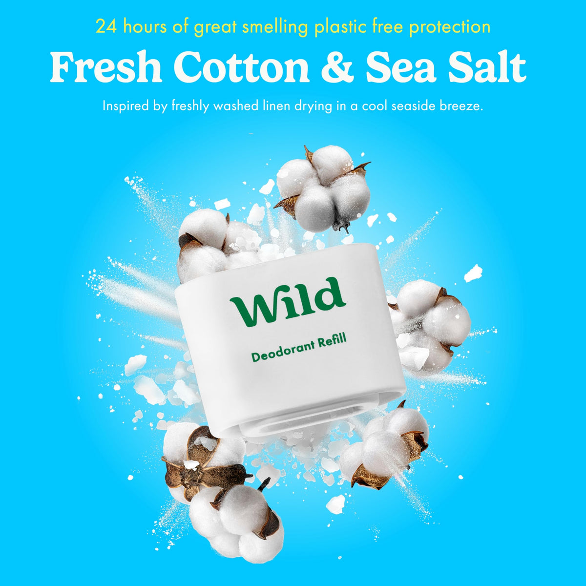 Wild refill inserted in reusable case showing simple swap benefit