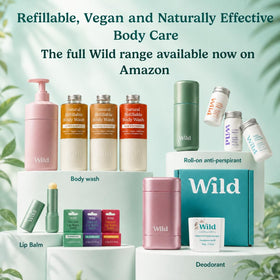 Wild starter kit on bathroom shelf lifestyle scene showing scent variety benefit stylish storage