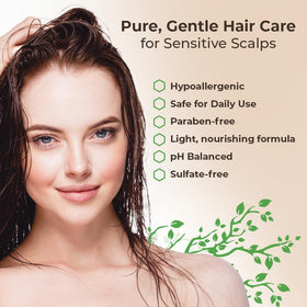 Wild Naturals conditioner label detail showing pH and natural ingredients