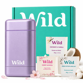 Wild purple aluminum case front showing sleek refillable design and durable finish