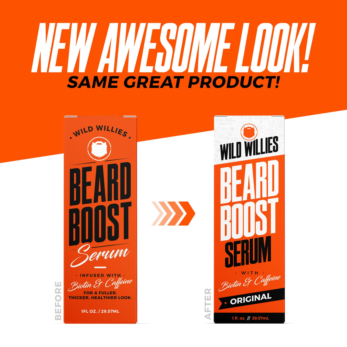 Wild Willies bottle staged in a bathroom grooming setup conveying daily use benefits