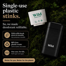 Wild label ingredients close-up showing key natural ingredients list