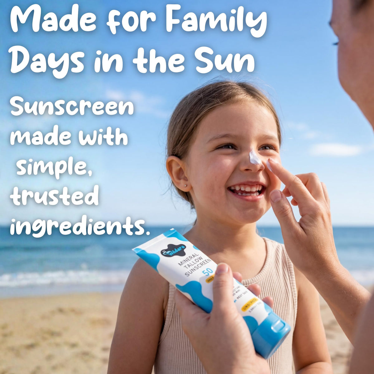 Wildara sunscreen on poolside towel showing water resistant benefit