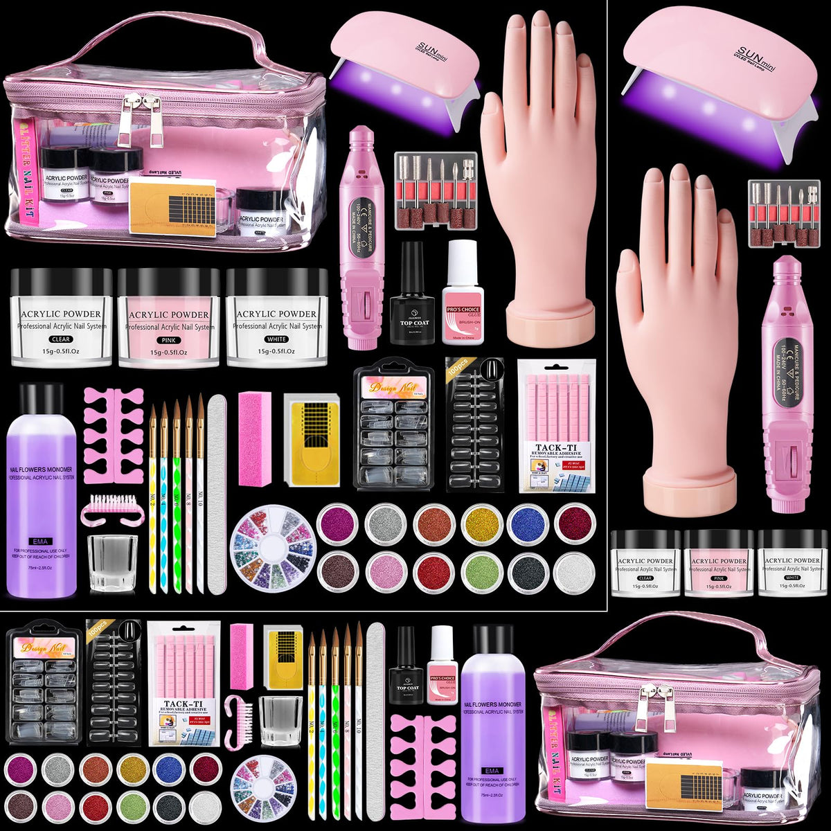 Wilfniee front packaging pink kit showing full starter set and neat layout