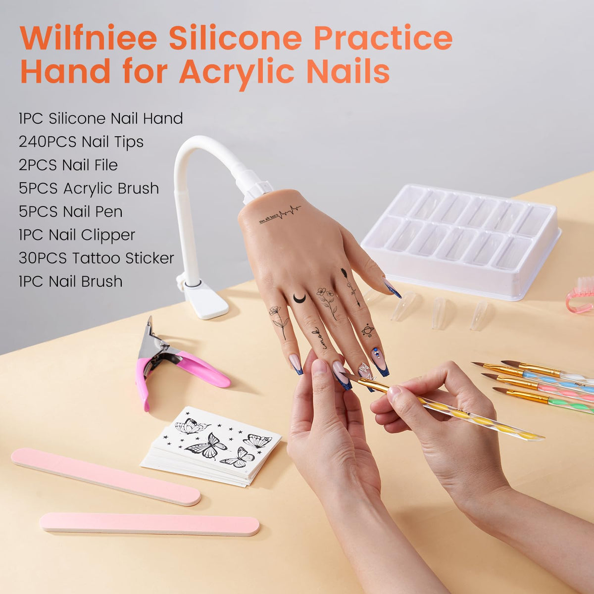 Wilfniee close-up of silicone texture demonstrating realistic feel for better skill transfer