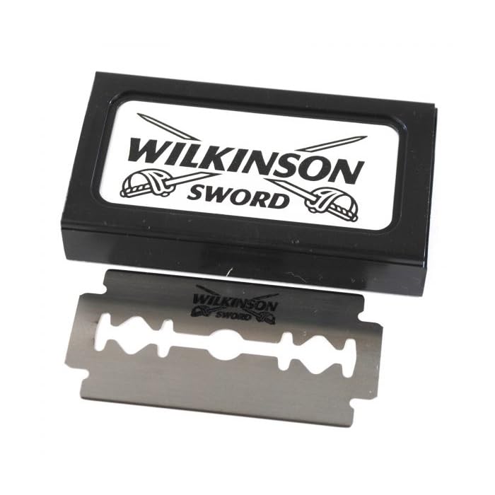 Wilkinson Sword single blade close-up highlighting consistent edge and smooth shave