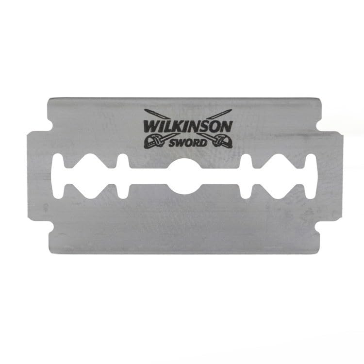 Wilkinson Sword blades loaded in safety razor demonstrating fit and ease