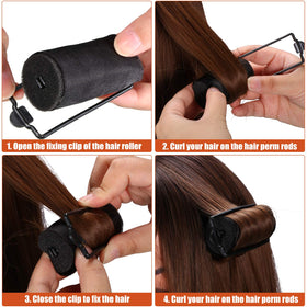 WILLBOND plastic duck-teeth clip detail secures rollers without pulling hair