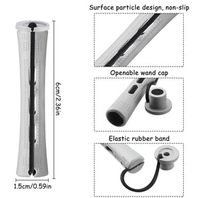 WILLBOND close-up of rod surface and elastic, smooth plastic reduces hair friction