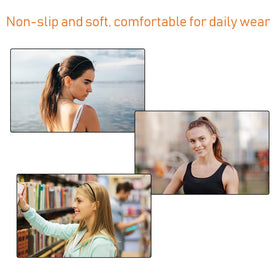 WILLBOND light brown deep brown and transparent headbands displayed for styling options