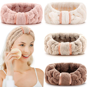 WILLBOND front flat lay showing four colored headbands and benefit comfort
