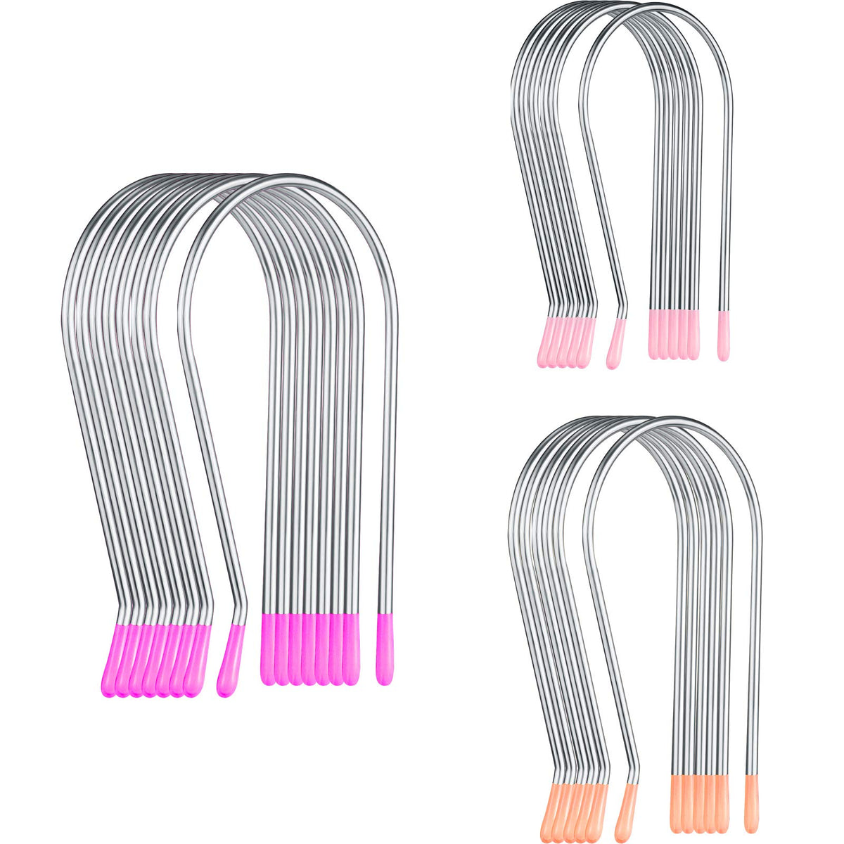 WILLBOND front view of 20-piece hot curler clips kit showing assorted sizes and packaging benefit