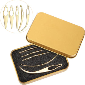 WILLBOND gold storage box with five interlocking needles, neat presentation benefit