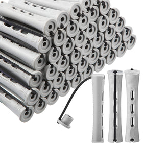 WILLBOND front packaging showing 60 gray perm rods and elastic bands, easy bulk supply