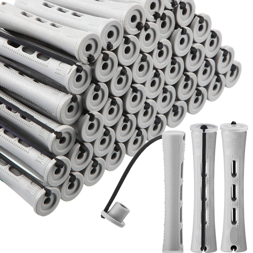 WILLBOND front packaging showing 60 gray perm rods and elastic bands, easy bulk supply
