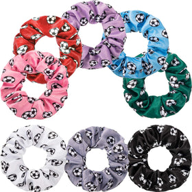 WILLBOND front packaging showing eight colorful soccer scrunchies and benefits