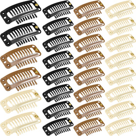 WILLBOND front view of 30 clips in three colors showing set and packaging benefit durability