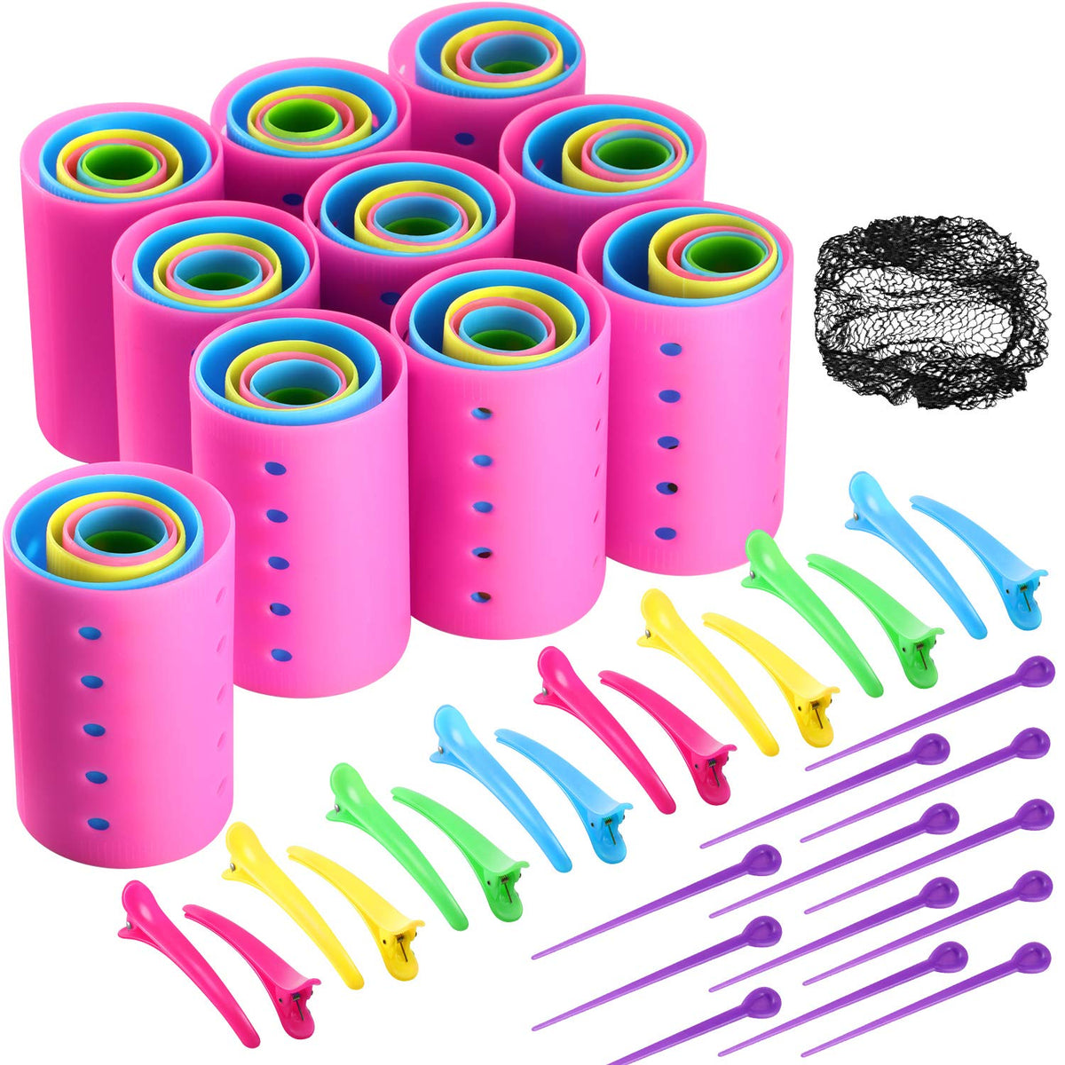 WILLBOND front packaging showing all included curlers and accessories for complete styling