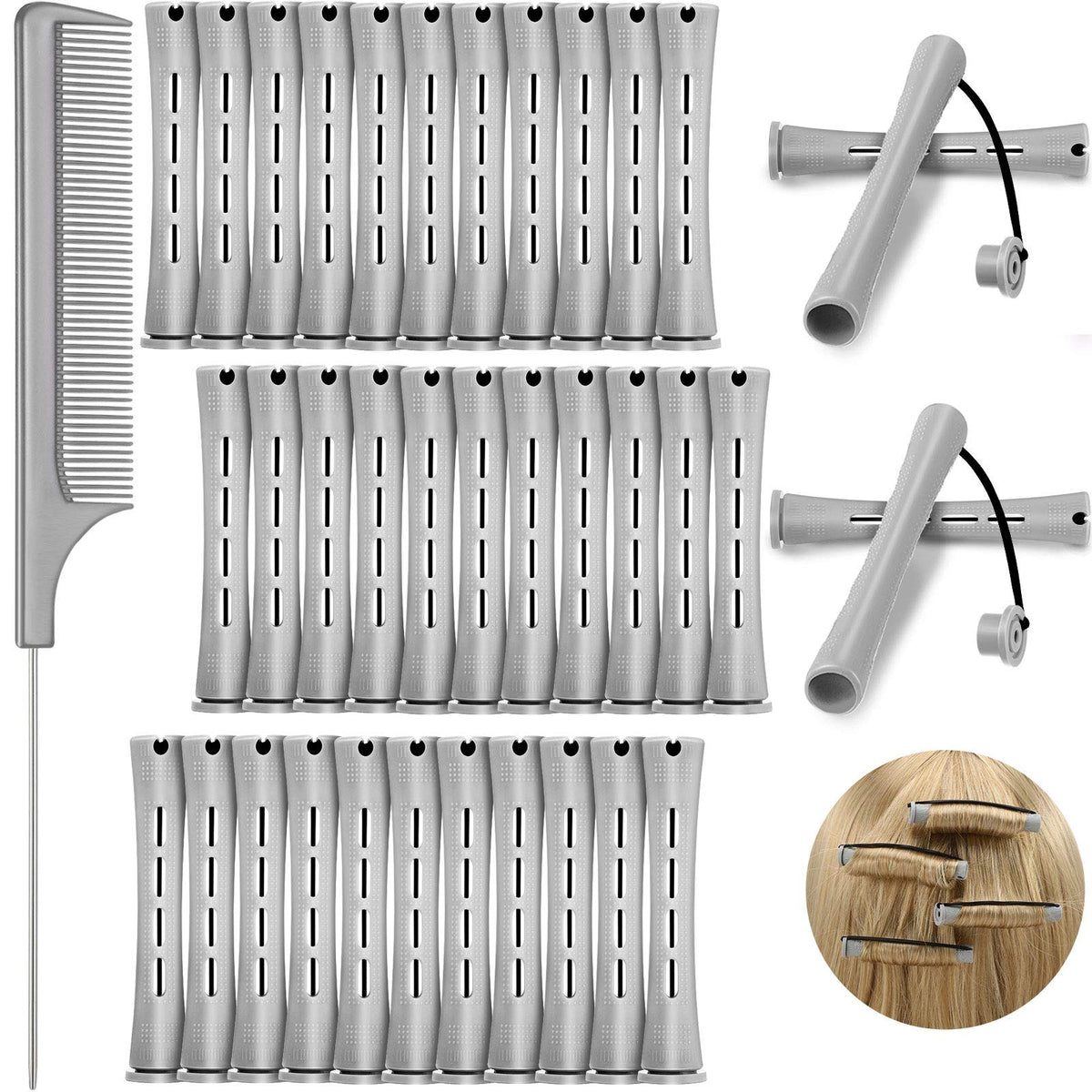 WILLBOND front packaging showing 36 cold wave rods and comb, clear product overview