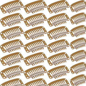 WILLBOND front view of 30 light brown clips showing quantity and shape for reliable holding