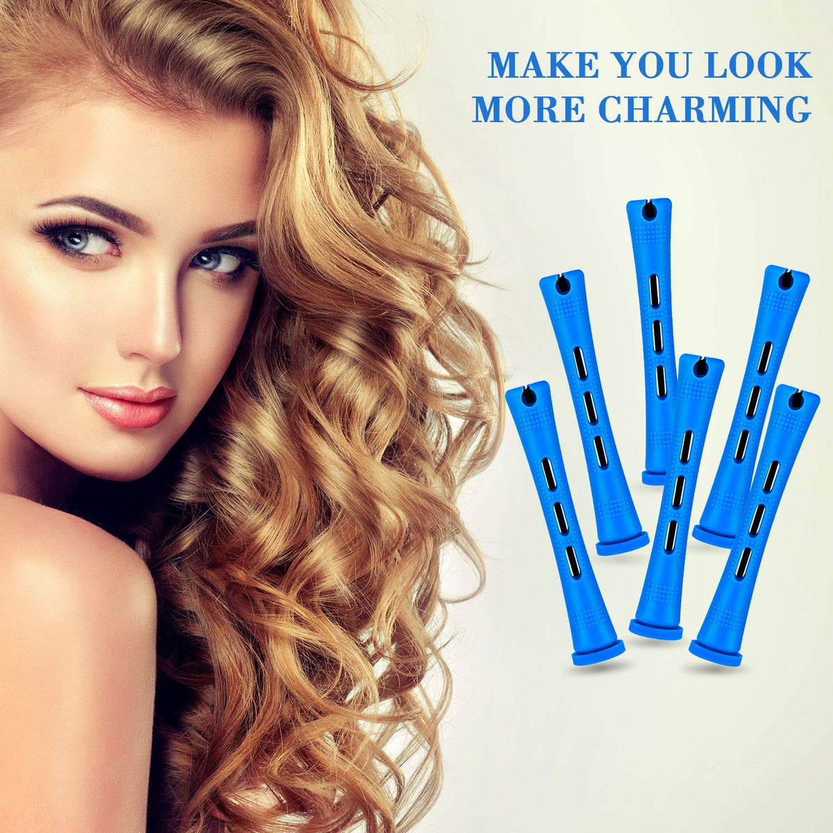 WILLBOND rod with hair wrapped demonstrating curl formation without heat