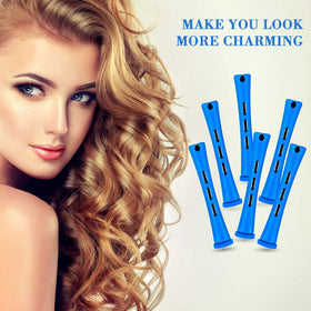 WILLBOND rod with hair wrapped demonstrating curl formation without heat