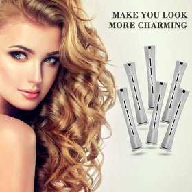 WILLBOND rod with hair wrapped during styling, secure non-heat setting